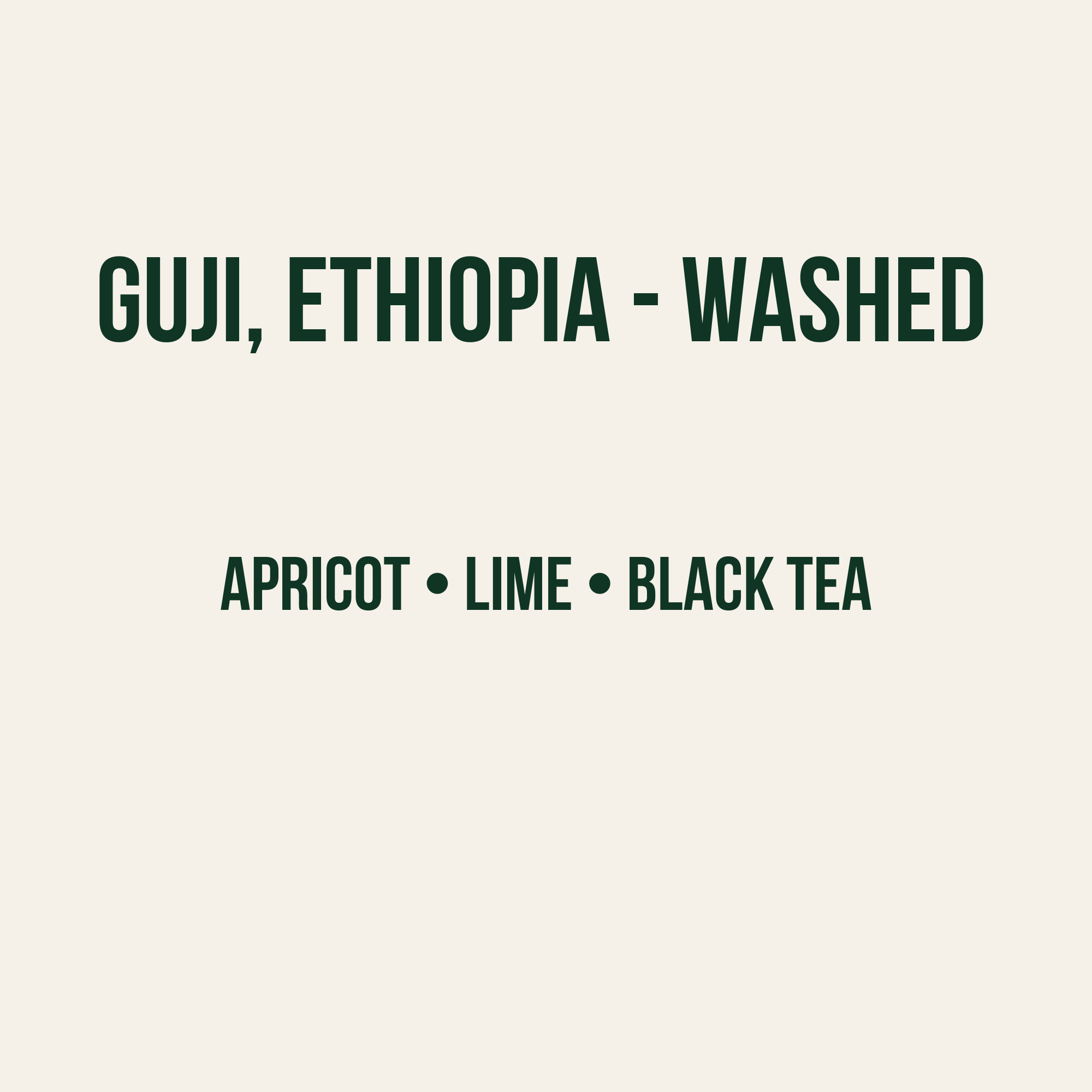 Organic Guji, Ethiopia, Washed